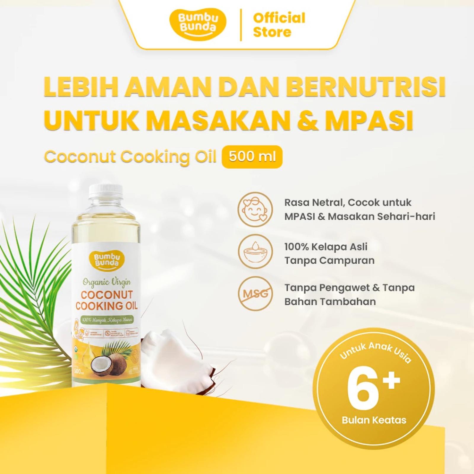 Coconut Cooking Oil 500ml Bumbu Bunda By Elia - Minyak Kelapa Asli