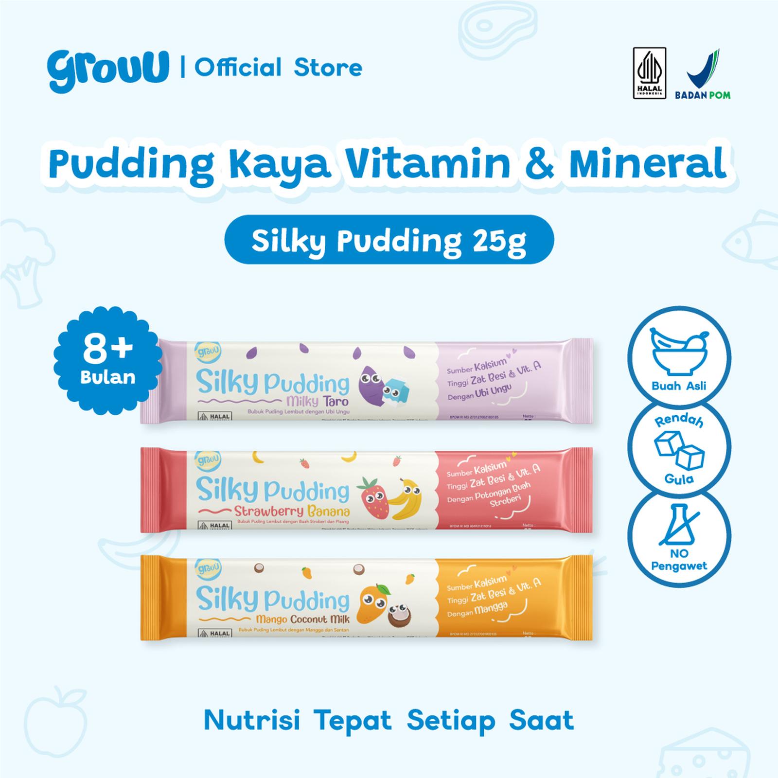Silky Pudding Strawberry Banana Grouu 25gr